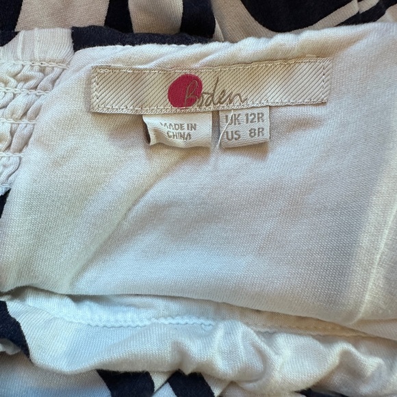 Boden knit multi-way dress - White/Navy 8R.  EUC - Picture 3 of 5